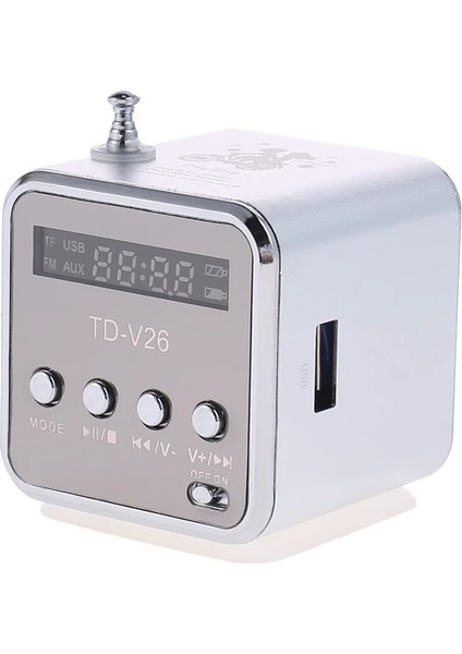 Siyah Taşınabilir TD-V26 Dijital Fm Radyo Hoparlör Mini Fm Radyo Alıcısı/lcd Ekran Stereo Hoparlör Desteği Tf Kart (Yurt Dışından) modelleri