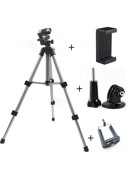 Büyük 65CM Tip B 3 Bölüm Mini Tripod Dijital Kamera Tripod Telefon Selfie Eylem Kamera Telefon Tripod Dağı Için Taşınabilir Seyahat Akıllı Telefon Tripod (Yurt Dışından) fiyatları