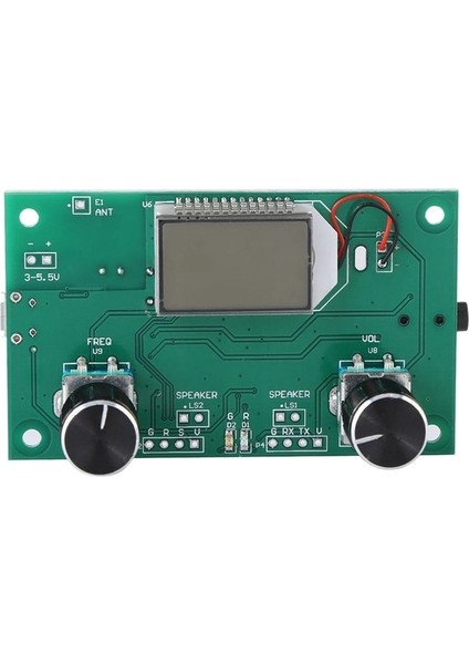 Yeşil Fm Radyo Alıcı Modülü 87-108 Mhz Frekans Modülasyonu Stereo Alıcı Kartı ile LCD Dijital Ekran 3-5 V Dsp Pll (Yurt Dışından)