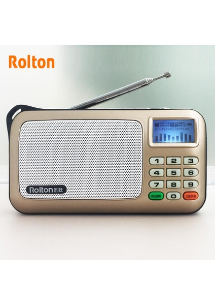 Kırmızı Rolton W505 Mp3 Çalar Mini Taşınabilir Ses Hoparlörleri Fm Radyo LCD Ekran Desteği Tf Kartı Müzik Çalma Yüksek LED El Feneri (Yurt Dışından) fiyatları
