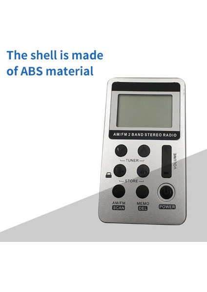 Gümüş 2021 Sıcak Mini Taşınabilir Radyo El Dijital Am Fm USB Tf Mp3 Çalar Hoparlör Şarj Edilebilir (Yurt Dışından) indirimleri