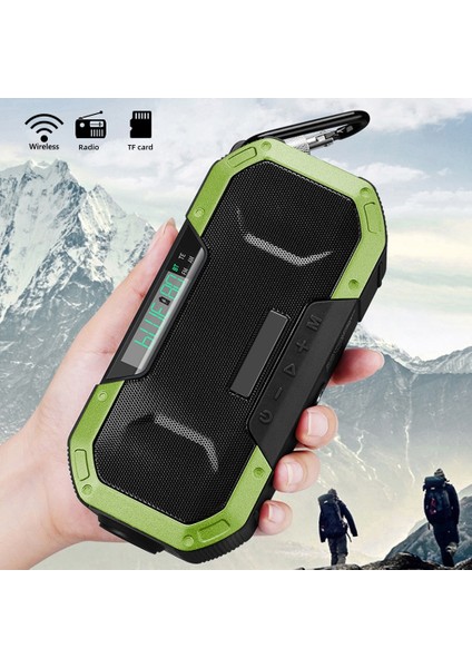 5000MAH Ordu Yeşili DF-580 Güneş Enerjili Radyo Çok Fonksiyonlu Dış Mekan Taşınabilir Bt5.0 Hoparlör El Krank Radyo Am/fm 5000MAH Güç Bankası LED Torch (Yurt Dışından) fırsatları