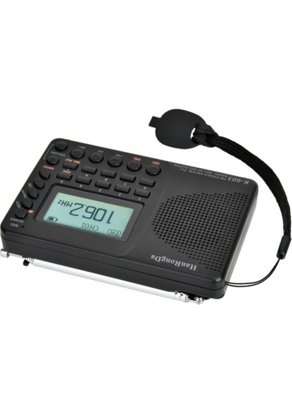 Siyah K-603 Üç Dil Ekran Taşınabilir Fm Kart Dijital Radyo Dizüstü Bilgisayarlar Cep Telefonları Için Bluetooth 5.0 Radyo (Yurt Dışından) fırsatları