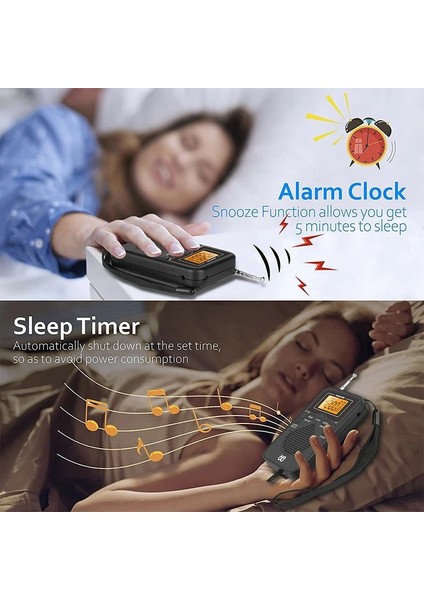 Ab Versiyonu Mini Radyo Taşınabilir Am/fm Çift Bant Stereo Hava Durumu Cep Radyo Alıcısı Ekran Ekran ile Digtail Çalar Saat Radyo (Yurt Dışından) indirimleri