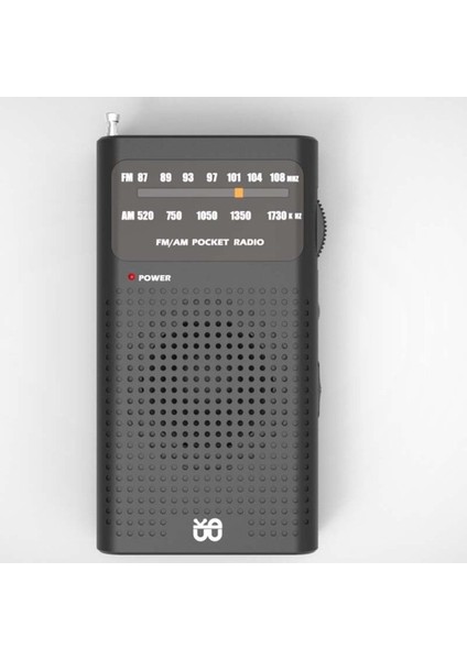 Siyah Mini Cep Fm/am Radyo Yaşlılar Için Taşınabilir Dijital Radyo Spor Açık Müzik Çalar 3.5mm Kulaklık Jakı ile (Yurt Dışından)