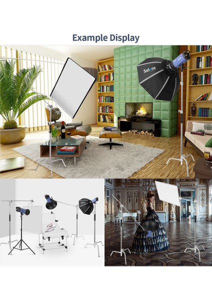J220S Işık Standı Selens C-Stand Fotoğraf Standı Paslanmaz Çelik Tutma Kolu/kavrama Başlığı/uzatma Destek Çubuğu ve Fotografia Için Bayrak Paneli (Yurt Dışından) modelleri