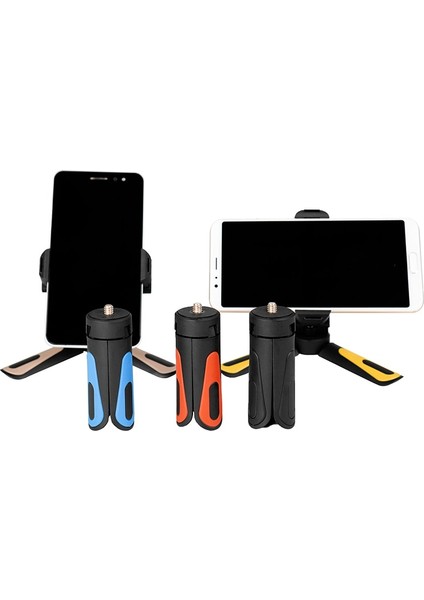 3 Adet Sarı Kıngjoy Officia Kt-18 Tripod Telefon Için Mini Tripod Cep Telefonu Standı Kamera Tutucu Sabitleyici Esnek Kafa Yükseklik Açısı (Yurt Dışından)