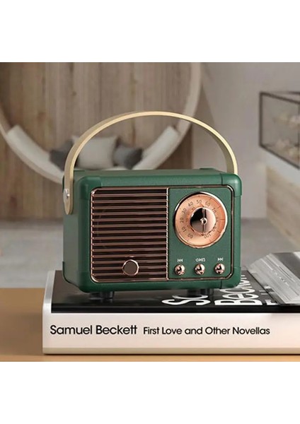 Beyaz Mini Kablosuz Retro Bt Hoparlör Vintage Fm Radyo Taşınabilir USB Arayüzü Klasik Dekorasyon Hoparlörler Seyahat Müzik Çalar (Yurt Dışından) indirimleri