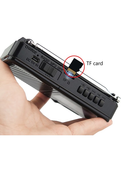 Siyah Xhdata D-328 Siyah Taşınabilir Radyo Am Fm Sw 12 Bantlı, Dsp/mp3 Müzik Çalar ve Tf Kart Yuvası USB Mini Fm Radyo Alıcısı (Yurt Dışından) fırsatları