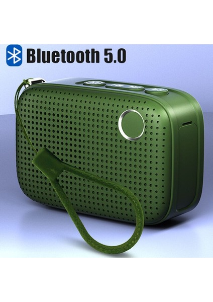 Yeşil Mini Radyo Taşınabilir Fm Radyo Alıcısı Stereo Surround Hoparlör ile Bluetooth Hoparlör Desteği Tws/aux/tf Kart Oynatma (Yurt Dışından)