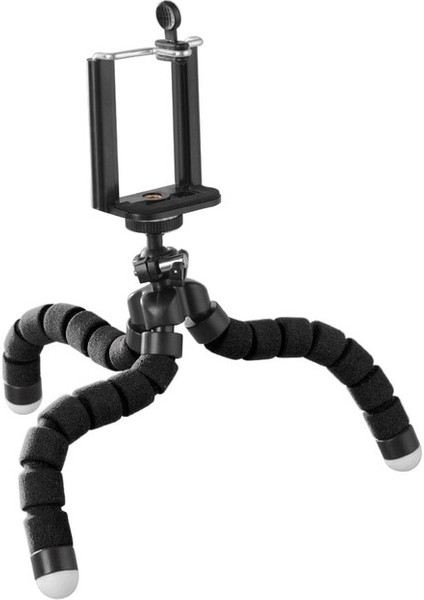 Sünger Tripod Siyah Mini Esnek Sünger Tripod Ahtapot Hortum Tripod Standı Samsung Xiaomi Huawei Cep Telefonu Akıllı Telefon Tripod Kamera Aksesuarı (Yurt Dışından)