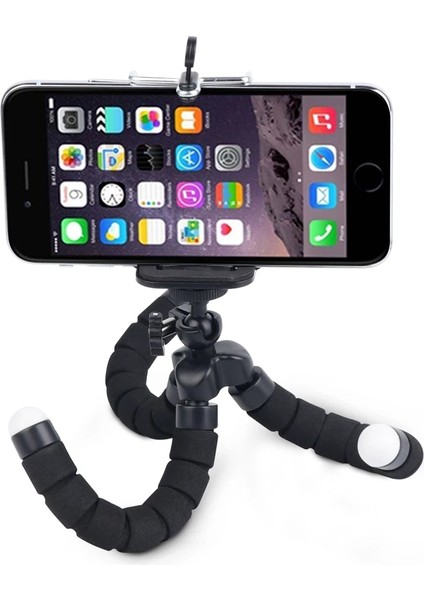 Sünger Tripod Siyah Mini Esnek Sünger Tripod Ahtapot Hortum Tripod Standı Samsung Xiaomi Huawei Cep Telefonu Akıllı Telefon Tripod Kamera Aksesuarı (Yurt Dışından) fırsatları