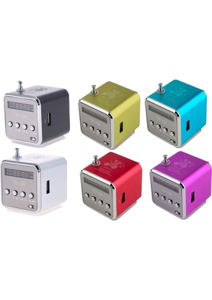 Yeşil TD-V26 Mini Radyo Fm Dijital Taşınabilir 1.0 Inç LCD Ekran Alıcı Desteği Tf Kartı ile Bluetooth 5.0 Rrdio Hoparlörler (Yurt Dışından) modelleri