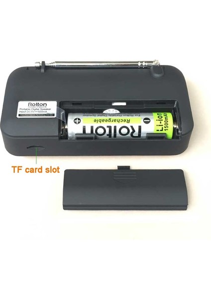 Bluetooth-Red Rolton W405 Taşınabilir Fm Radyo USB Kablolu Bilgisayar Hoparlörü Hifi Alıcı LED Ekran Desteği Tf El Feneri ile Oyna Para Doğrula (Yurt Dışından) fiyatları