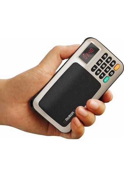 Bluetooth-Red Rolton W405 Taşınabilir Fm Radyo USB Kablolu Bilgisayar Hoparlörü Hifi Alıcı LED Ekran Desteği Tf El Feneri ile Oyna Para Doğrula (Yurt Dışından) indirimleri