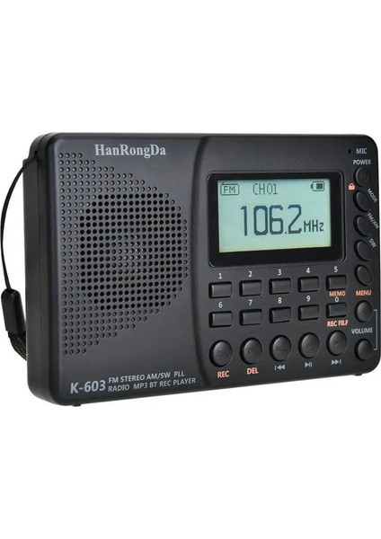 Fm Am Sw Tam Bant Tam Frekans Radyo Bt Hoparlörlü Taşınabilir Dijital Radyo Kapanma Hafıza Fonksiyonu LCD Ekran Radyo (Yurt Dışından) fırsatları