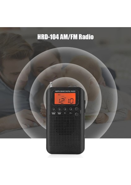Gri HRD-104 Cep Am Fm Radyo ile 40MM Sürücü Hoparlör Müzikal 1.3 Inç LCD Dijital Ekran Keyifli Enstrüman Malzemeleri (Yurt Dışından) indirimleri