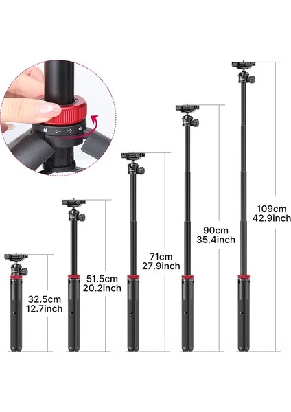 Beyaz Ulanzi Mt-44 Uzatın Canlı Yayın Tripod Standı 42 Inç Tripod Telefon Montaj Tutucu Dikey Çekim Telefon Dslr Kamera Tripodları (Yurt Dışından) indirimleri