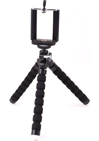 Mavi Tripod Mini Sünger Tripod Telefon Için 360 Derece Tembel Ahtapot Tutucu Klip Eylem Kamera Tripodu Gopro Huawei Xiaomi Akıllı Telefon Standı (Yurt Dışından)