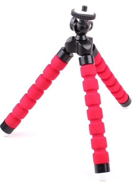 Mavi Tripod Mini Sünger Tripod Telefon Için 360 Derece Tembel Ahtapot Tutucu Klip Eylem Kamera Tripodu Gopro Huawei Xiaomi Akıllı Telefon Standı (Yurt Dışından)