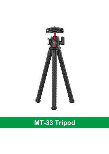 Mt-33 Vıjım Ulanzi Mt-33 Esnek Ahtapot Tripod Telefon Kamera Dslr 2in1 Tasarım Tripod Telefon Tutucu Yan Soğuk Ayakkabı 1/4'' Vida (Yurt Dışından)