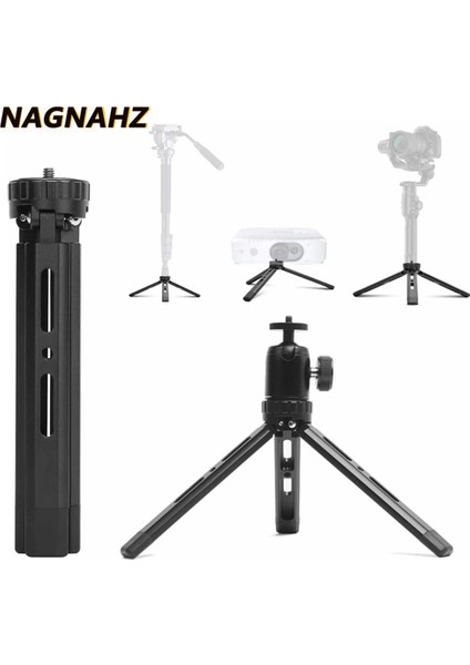 Set3 Nagnahz Masaüstü Tripod Takviyeli Alaşım Standı Ağır Ekipman Projektörleri Için Metal Bilyalı Kafa ile Dsrl Kamera Monopod Telefon (Yurt Dışından)