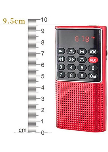 Siyah Kebidumei El Mini Taşınabilir Radyo Dijital Fm USB Tf Mp3 Çalar Hoparlör Şarj Edilebilir Açık Küçük Hoparlör (Yurt Dışından) fiyatları