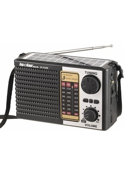 Gümüş Vintage Çok Fonksiyonlu Kablosuz Bluetooth Hoparlör, Acil Durum Solar Am/fm/sw Radyo, Tf Kart Oynamayı Destekleyen, LED Aydınlatma (Yurt Dışından)