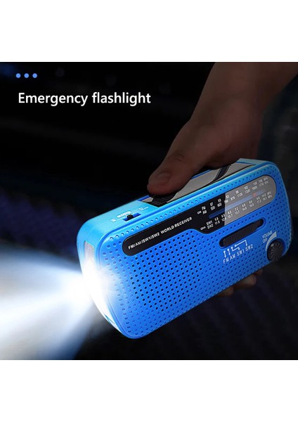 Yeşil 1200MAH Dış Mekan Acil Durum Telsizi Güneş Enerjili El Krank Radyosu Çok Bantlı Am/fm/sw Radyo Taşınabilir Güneş Paneli Radyosu 4 Şarj Yöntemi (Yurt Dışından) fırsatları