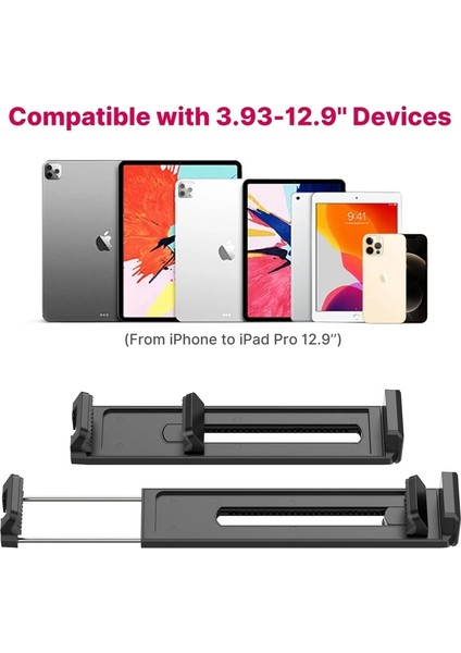 U-Pad Iı Ulanzi U-Pad Iı Evrensel Plastik Tablet Klip iPad Pro Mini Hava Için 12.9 Inç Telefon Standı Tutucu Arca 1/4 Vidalı Tripod (Yurt Dışından) modelleri
