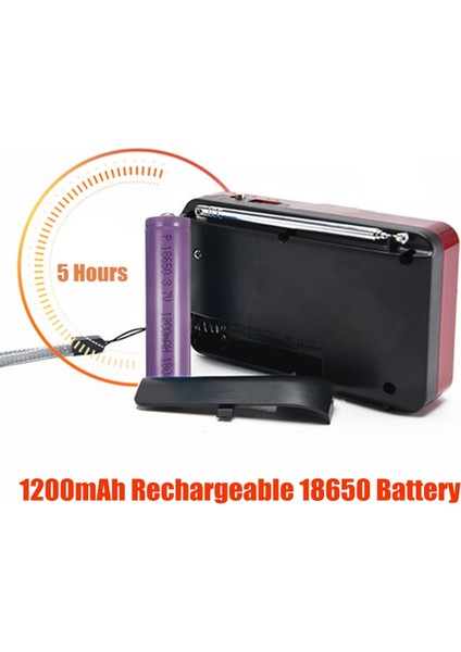 Gösterildiği Gibi Yeni Mini Taşınabilir Radyo El Dijital Fm USB Tf Mp3 Çalar Hoparlör Şarj Edilebilir Teleskopik Anten (Yurt Dışından) fırsatları