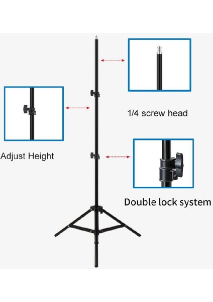 3366 Tripod Yürüyüş Yolu Fotoğraf Işık Standı Taşınabilir Tripod Softbox Için 1/4 Vida ile LED Halka Işık Telefon Kamera Lazer Seviye Projektör (Yurt Dışından)