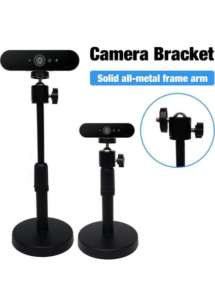 Siyah Masa Web Kamerası Desteği Standı Masaüstü Web Kamera Tutucu Dağı Mafsallı Destek Işkembe Logitech Web Kamerası Tripod Web Kamerası Kolu (Yurt Dışından)