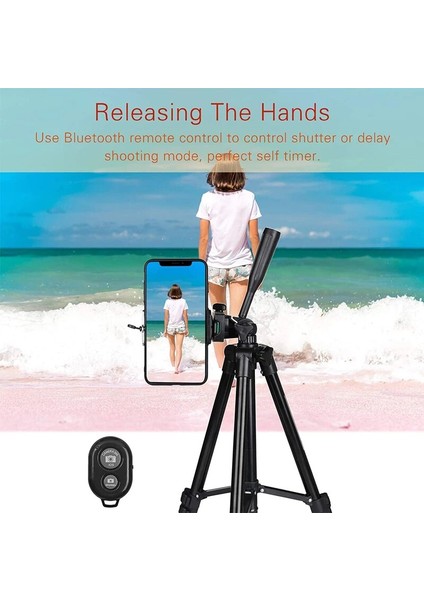 U-Şekilli Telefon Klipsi Telefon Için Tripod Hafif Kamera Tripod Standı Bluetooth Uyumlu Uzaktan Telefon Tutucu Video Fotoğrafçılığı Xiaomi Huawei Için (Yurt Dışından)