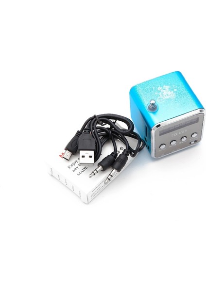 Siyah Yeni Mini Hoparlör Radyo Kablosuz Taşınabilir Mikro USB Stereo Hoparlörler Ubwoofer Sütun Süper Bas Fm Radyo Alıcısı-5 (Yurt Dışından)