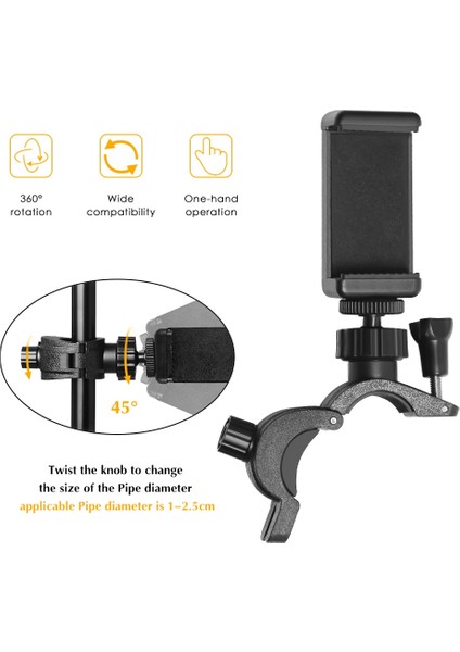 200 cm Tripod Telefon Tutucu 1/4 Vida Kafası Işık Cep Telefonu Standı Selfie Sopa Ayarlanabilir Fotoğraf Stüdyosu Flaşlar Fotoğraf Kamera (Yurt Dışından) fırsatları