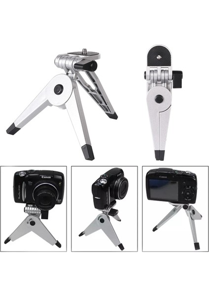 D Mini Tripod Katlanabilir Fotoğraf Tripod Kamera Standı Masa Dağı Plastik Masaüstü Cep Tripod Telefon Kamera Tutucu Hafif (Yurt Dışından) indirimleri