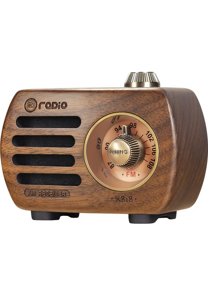 Ceviz Prunus Taşınabilir Ahşap Mini Radyolar Retro Radyo Fm Altavoz Bluetooth 5.0 Hoparlör Aux Kablosu Masaüstü Radyo Kablosuz Vintage Oyna (Yurt Dışından) fiyatları