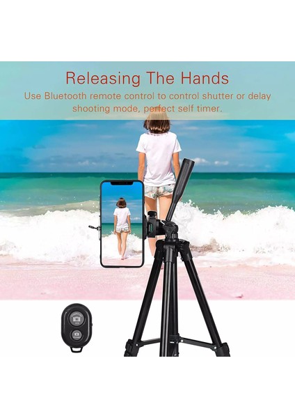 Sadece Tripod-Gümüş Hafif Kamera Tripod Telefon Standı Tutacağı Taşınabilir Masaüstü Cep Telefonu Tripod iPhone Canon Sony Nikon Video Kamera Para (Yurt Dışından) fırsatları
