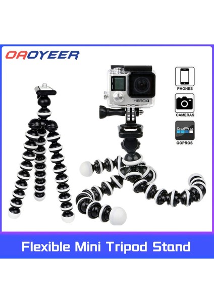01 M L Boyutu Esnek Tripod Standı Mini Gorillapod Monopod Ahtapot Tripodlar Gopro Dijital Kamera Canon Nikon Cep Telefonu Için (Yurt Dışından)
