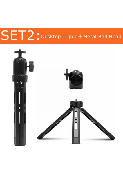 Set2 Nagnahz Masaüstü Tripod Takviyeli Alaşım Standı Ağır Ekipman Projektörleri Için Metal Bilyalı Kafa ile Dsrl Kamera Monopod Telefon (Yurt Dışından)