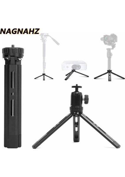Set2 Nagnahz Masaüstü Tripod Takviyeli Alaşım Standı Ağır Ekipman Projektörleri Için Metal Bilyalı Kafa ile Dsrl Kamera Monopod Telefon (Yurt Dışından)