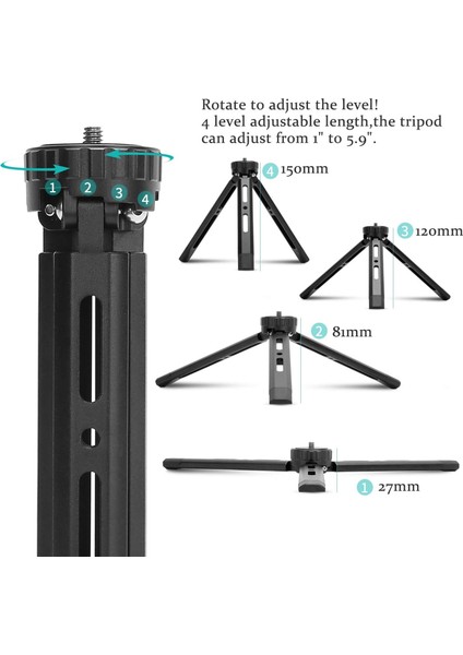 Set2 Nagnahz Masaüstü Tripod Takviyeli Alaşım Standı Ağır Ekipman Projektörleri Için Metal Bilyalı Kafa ile Dsrl Kamera Monopod Telefon (Yurt Dışından)