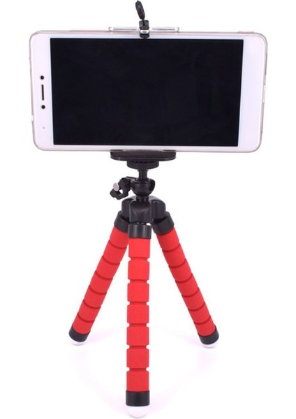 Sadece Uzaktan Kumanda Mobil Tutucu Esnek Sünger Ahtapot Mini Tripod Kablosuz Uzaktan Deklanşör IPhone Mini Kamera Tripod Telefon Tutucu Klip Standı (Yurt Dışından)