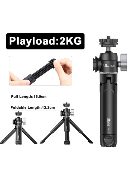 Mavi Ulanzi Uzatın Vlog Tripod Soğuk Ayakkabı Kolu Kavrama Canon G7X Mark Iıı M6 Mark Iı Sony RX100 Vıı A6400 A6100 A6600 Mobil Tripod (Yurt Dışından) modelleri