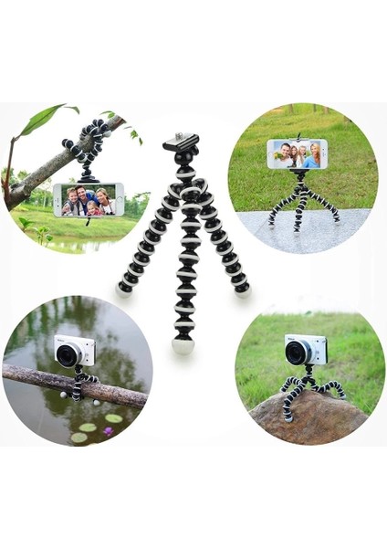 Beyaz Gopro Hero 11 Mini Ahtapot Tripod Evrensel Telefon Spor Kameraları Tutucu IPhone 13 14 Pro Max Djı Osmo Action 3 Aksesuar (Yurt Dışından) fırsatları