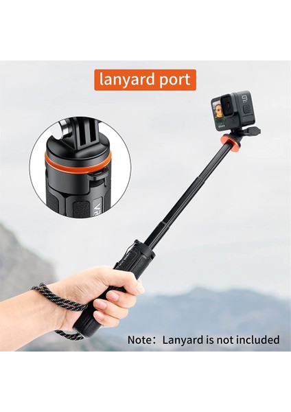 Selfie Çubuğu Tripod Yeni Alüminyum Uzatın Selfie Çubuğu Tripod Taşınabilir Vlog Tripod Gopro Hero Için Standı 11 10 9 8 7 6 5 Osmo Action Insta 360 One R X3 (Yurt Dışından)