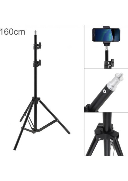160CM 50CM 160CM Selfie Halkası Dolgu Işığı Tripod Fotoğraf Işığı Canlı / Fotoğraf / Stüdyo / Video / Aydınlatma Stüdyosu Kitleri Için Fit Standı (Yurt Dışından)