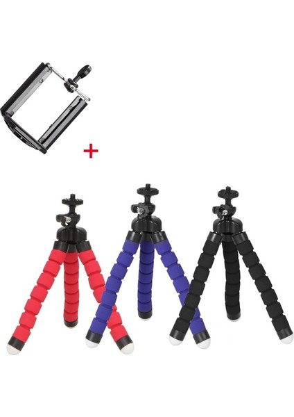 Kırmızı Mini Esnek Sünger Ahtapot Tripod iPhone Samsung Xiaomi Huawei Akıllı Telefon Tripod Standı Tutucu Gopro Kamera Dslr Dağı (Yurt Dışından) fiyatları
