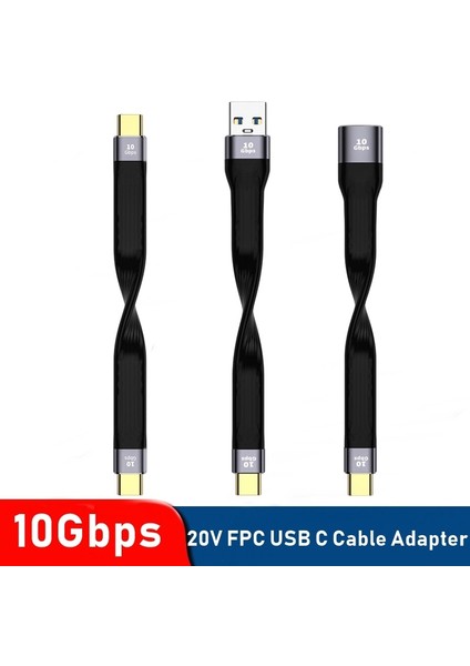 AD087 100W USB C Otg Kablo Adaptörü Esnek Fpc 10GBPS Veri Transferi 20V 5A USB Şarj Dönüştürücü Dizüstü Samsung Xiaomi Telefon (Yurt Dışından) fiyatları